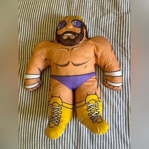 VINTAGE 1990 MACHO MAN RANDY SAVAGE WRESTLING WWF WWE TONKA PLUSH PILLOW BUDDY